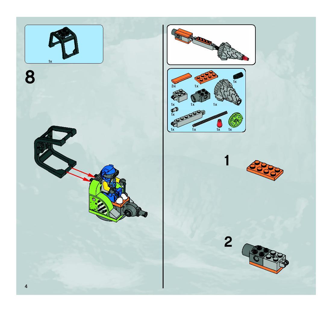 lego power miners thunder driller instructions